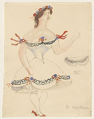 André DERAIN | Costume design for the Can-can Dancer