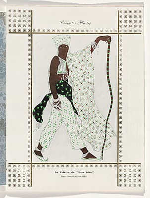 Léon BAKST | Costume design for the pilgrim in Le Dieu Bleu