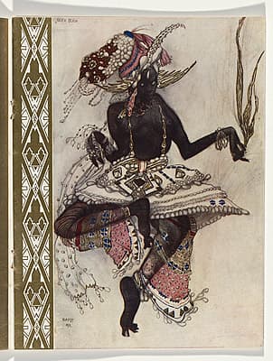 Léon BAKST | Costume design for the Blue God from Le Dieu Bleu