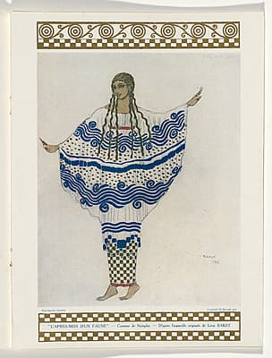 Léon BAKST | Costume design for a nymph from L’Après-midi d’un Faune