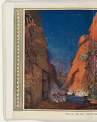 Léon BAKST | Scenery design from Le Dieu Bleu