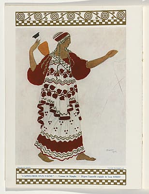 Léon BAKST | L’Après-midi d’un faune – costume design for a nymph