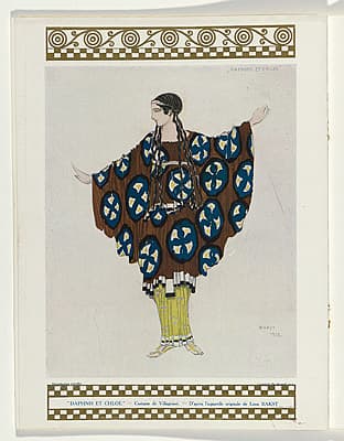 Léon BAKST | Costume design for a villager from Daphnis et Chloé