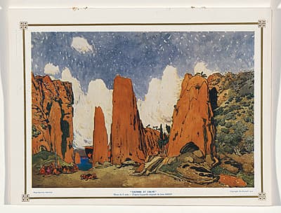 Léon BAKST | Scenery design for Daphnis et Chloé