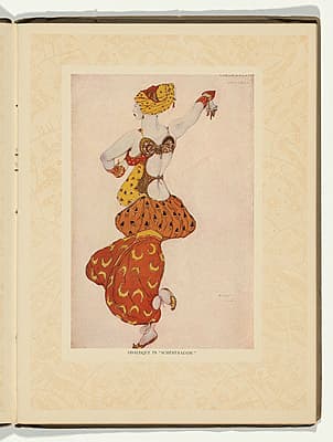 Léon BAKST | Costume design for an odalisque in Schéhérazade