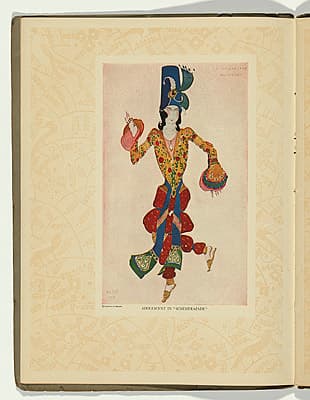 Léon BAKST | Costume design for the Adolescent in Schéhérazade