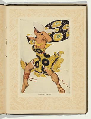 Léon BAKST | Costume design for Ephebe in Narcisse