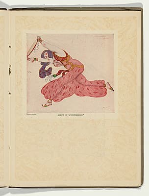 Léon BAKST | Costume design for a dancing girl (almée) or odalisque in Schéhérazade