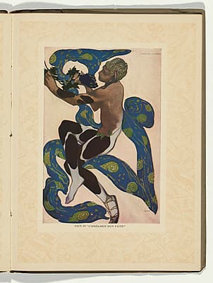 Léon BAKST | Vaslav Nijinsky as the Faun from L’Après-midi d’un Faune