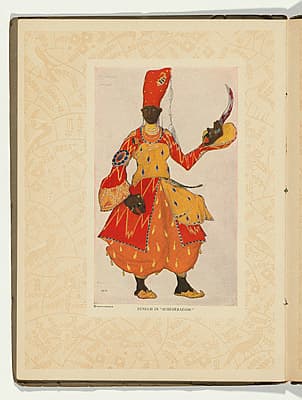 Léon BAKST | Costume design for a eunuch in Schéhérazade