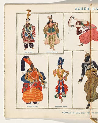   | Costume designs from Schéhérazade