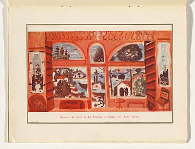 André DERAIN | Model for the decoration for La Boutique Fantastique [Maquette du décor de La Boutique Fantastique]