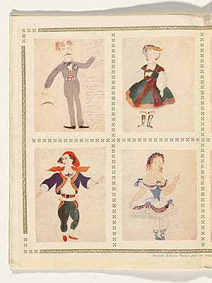 André DERAIN | Costume designs for La Boutique Fantastique