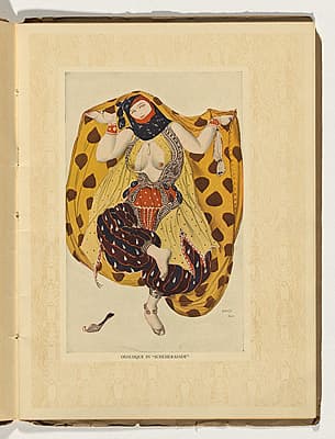 Léon BAKST | Costume design for an odalisque from Schéhérazade