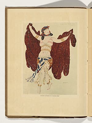 Léon BAKST | Costume design for the Syrian Dancer from Cléopâtre