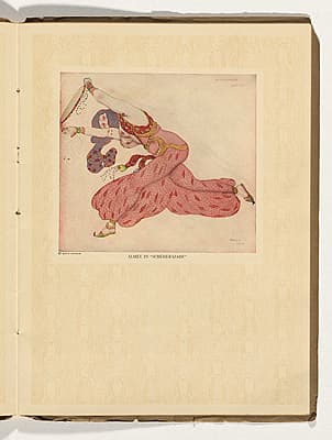 Léon BAKST | Costume design for a dancing girl (almée) or odalisque from Schéhérazade