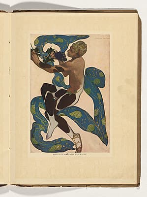 Léon BAKST | Costume design for the Faun from L’Après-midi d’un Faune