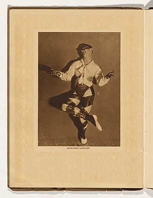 Léon BAKST | Alexandre Gavriloff as Harlequin in Carnaval