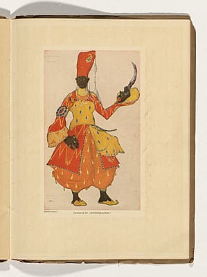 Léon BAKST | Costume design for a eunuch in Schéhérazade