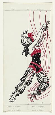 Adrian FEINT | not titled [dancing girl in ballet 'Scheherazade'].