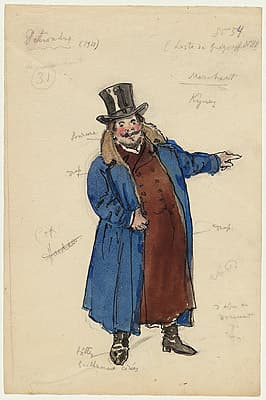 Alexandre BENOIS | Costume design for a merchant