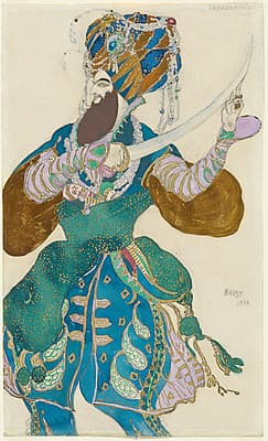 Léon BAKST | Costume design for Shah Zeman