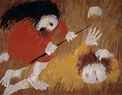 Arthur BOYD | St Francis being beaten by his father