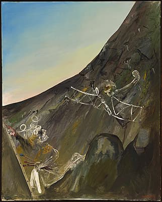 Arthur BOYD | Figure, rocks and biplane