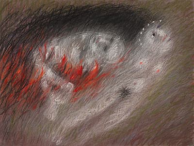 Arthur BOYD | St Francis lying in the flames