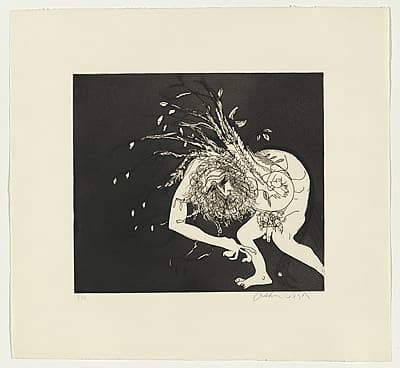 Arthur BOYD | Old man carrying a fagot. Variant of number 6.