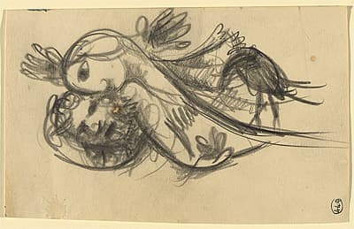 Arthur BOYD | Embracing figures with bird