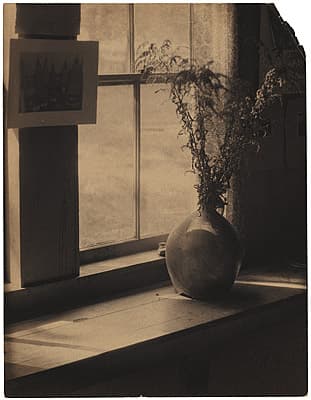 Anton BRUEHL | not titled [Still life of vase of flowers, Canaan, Connecticut]