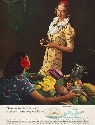 Anton BRUEHL | No other corner of the earth satisfies so many people as Hawaii Matson Line Hawaii service