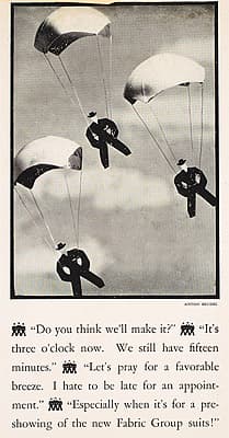 Anton BRUEHL | Adventures of the Fabric Group  no 19 (parachuting)