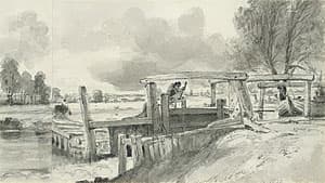 John CONSTABLE | Flatford Lock