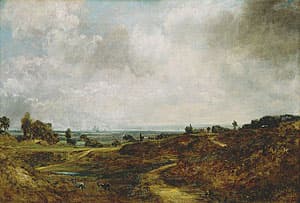John CONSTABLE | Hampstead Heath with London in the distance