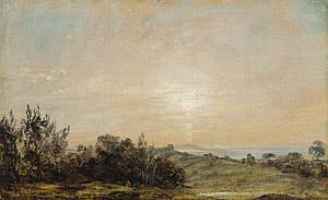 John CONSTABLE | Hampstead Heath looking to Harrow, (sunset)