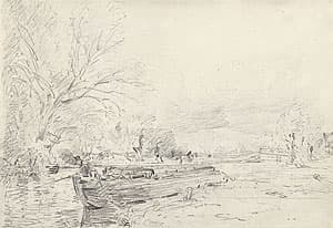 John CONSTABLE | A barge on the Stour