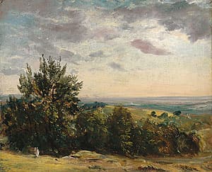 John CONSTABLE | View from Hampstead Heath, looking west