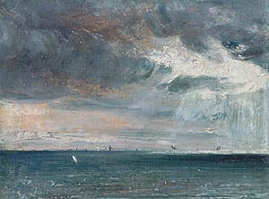 John CONSTABLE | A storm off the coast of Brighton