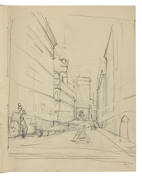 Grace COSSINGTON SMITH | (Working drawing for 'Centre of a city')