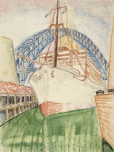 Grace COSSINGTON SMITH | Great white ship at Circular Quay