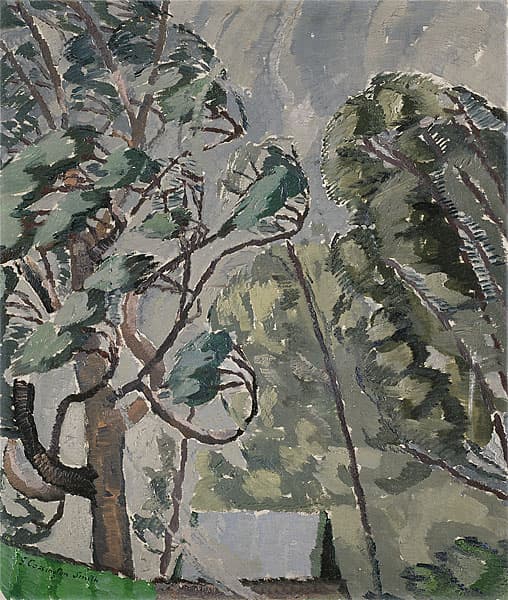 Grace COSSINGTON SMITH | Turramurra landscape, recto; Trees in rain and wind, verso