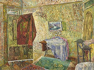 Grace COSSINGTON SMITH | Interior with blue painting