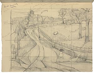 Grace COSSINGTON SMITH | Study for a painting 'The way to Turramurra: Ku-ring-gai Chase Avenue'