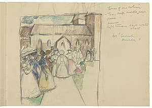 Grace COSSINGTON SMITH | [Study] for 'Samuel Marsden' [after service at St John's, Parramatta]