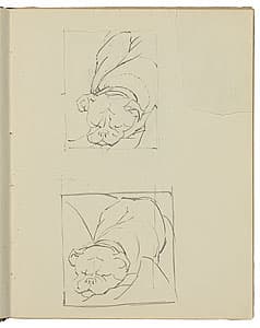 Grace COSSINGTON SMITH | (Two sketches of sleeping bulldog)