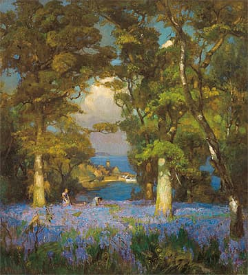 Hans HEYSEN | Springtime blue bells, Scotland