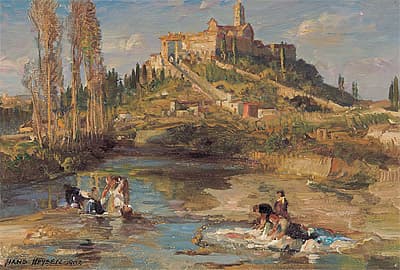 Hans HEYSEN | Landscape with the Certosa del Galluzzo, Florence