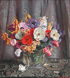 image: Hans Heysen Spring flowers 1932